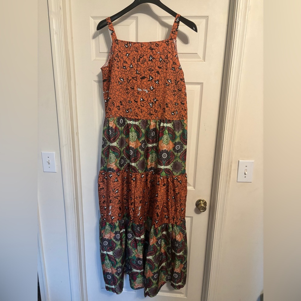 African print dress
